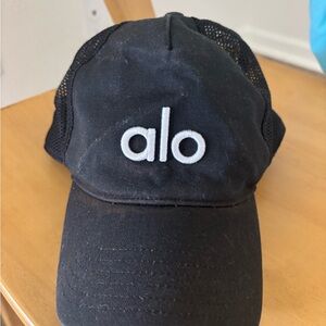 ALO Yoga Black Cap with Logo